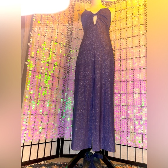 ViX NWT Blue Lurex Marie Long Dress in Blue ✨ Sz S Gorgeous!! - Picture 15 of 16